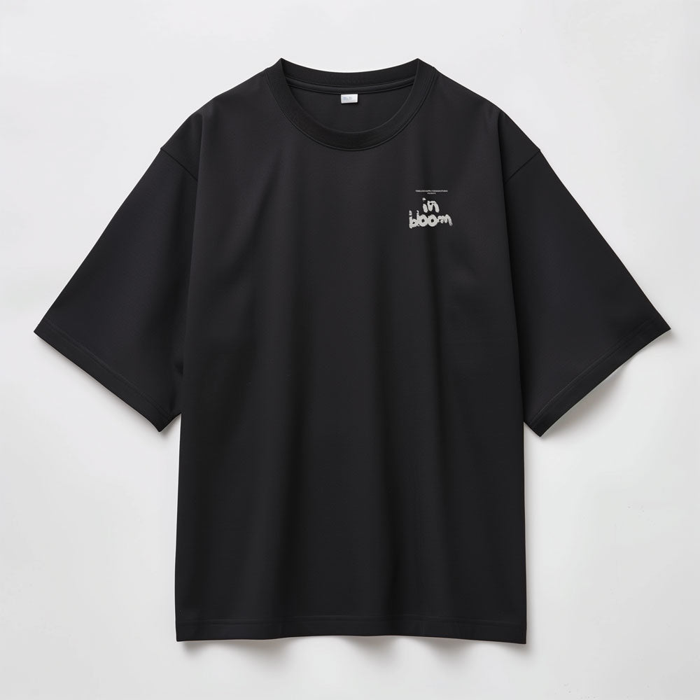 In Bloom Premium Oversized Graphic Tee — Black