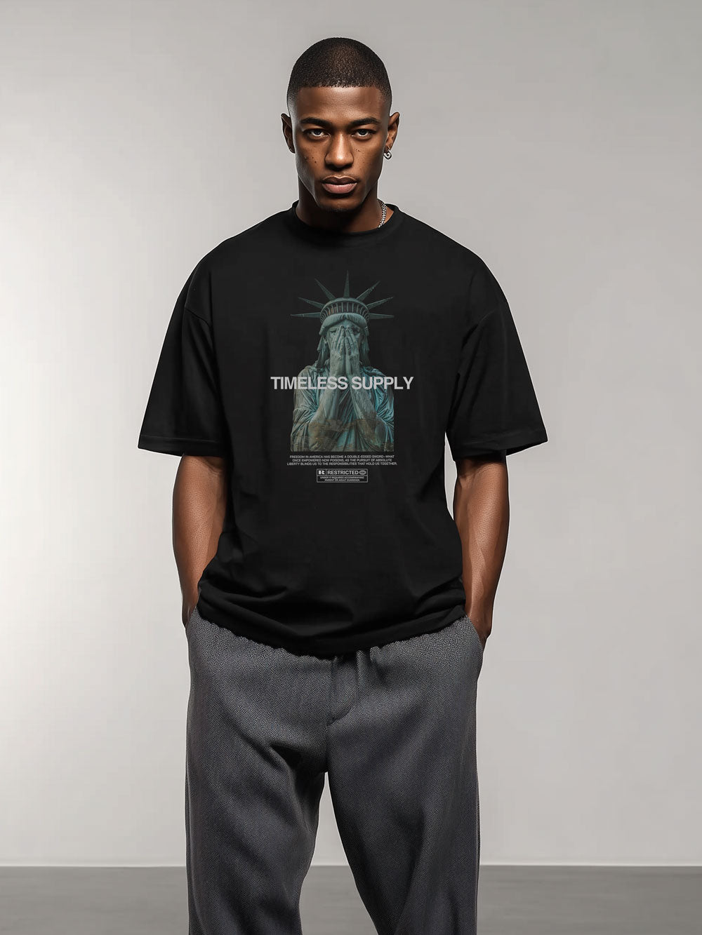 Lady Liberty Premium Oversized Tee