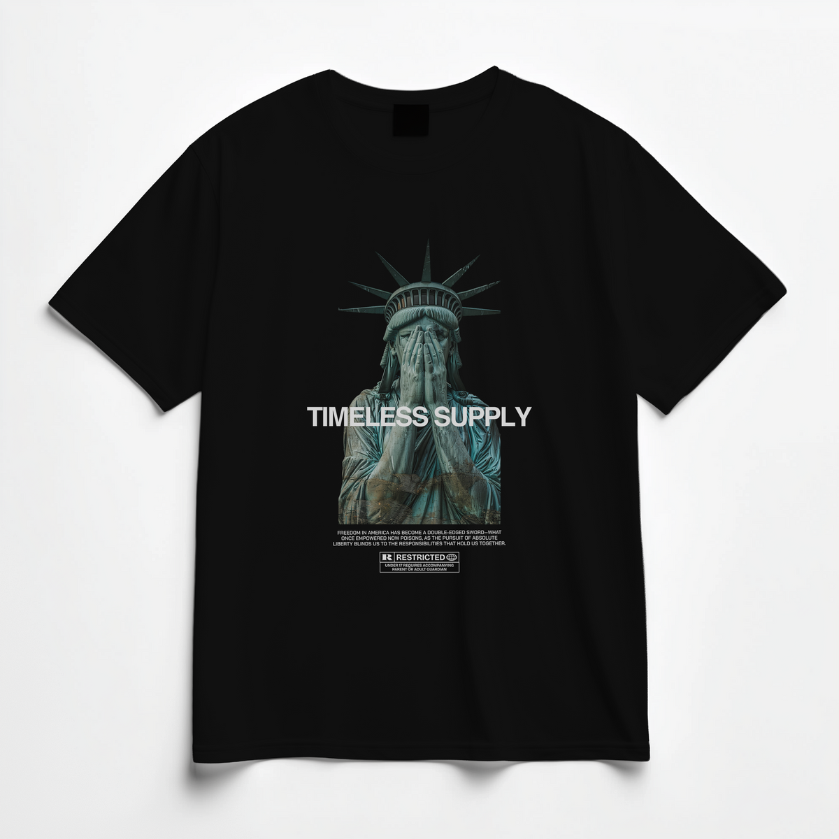 Lady Liberty Oversized Graphic Tee – Timeless Supply™