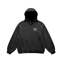 Crown Washed Effect Oversized Hoodie