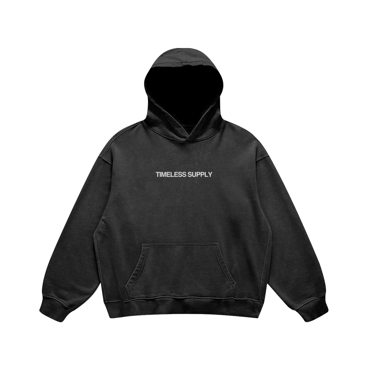 Timeless Supply Logo Hoodie - Black - Front