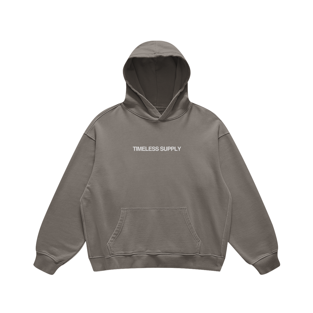 Timeless Supply Logo Hoodie - Friar Grey - Front