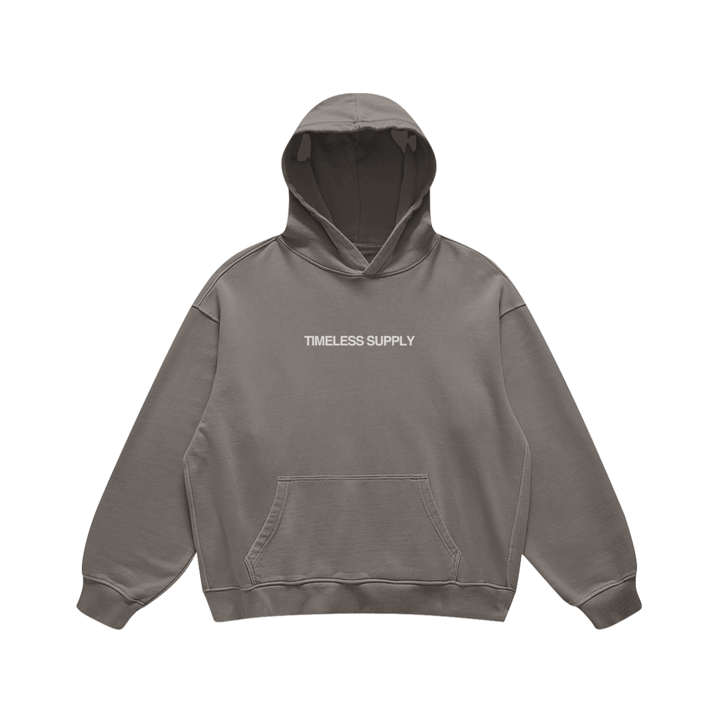 Timeless Supply Logo Hoodie - Friar Grey - Front