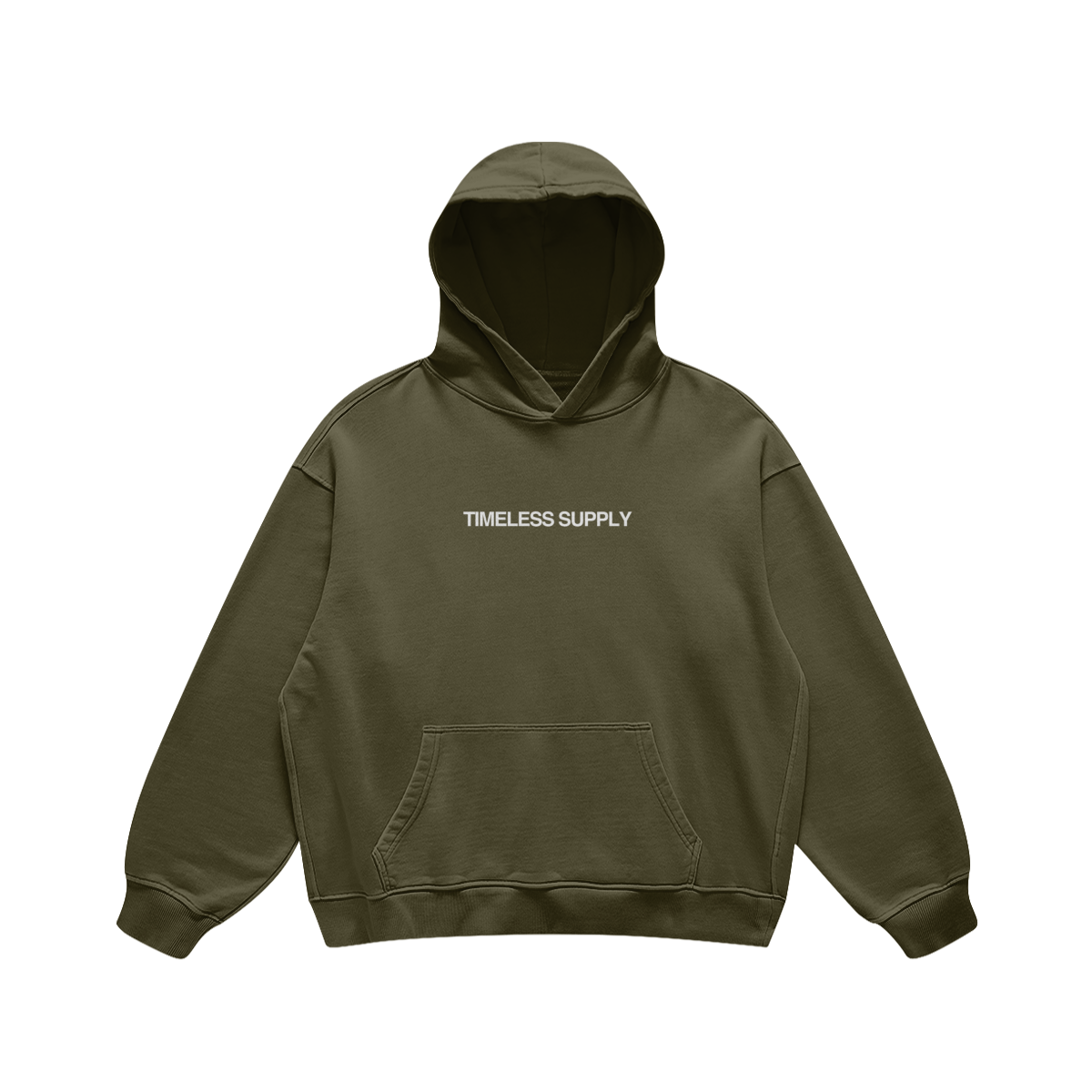 Timeless Supply Logo Hoodie Green Front