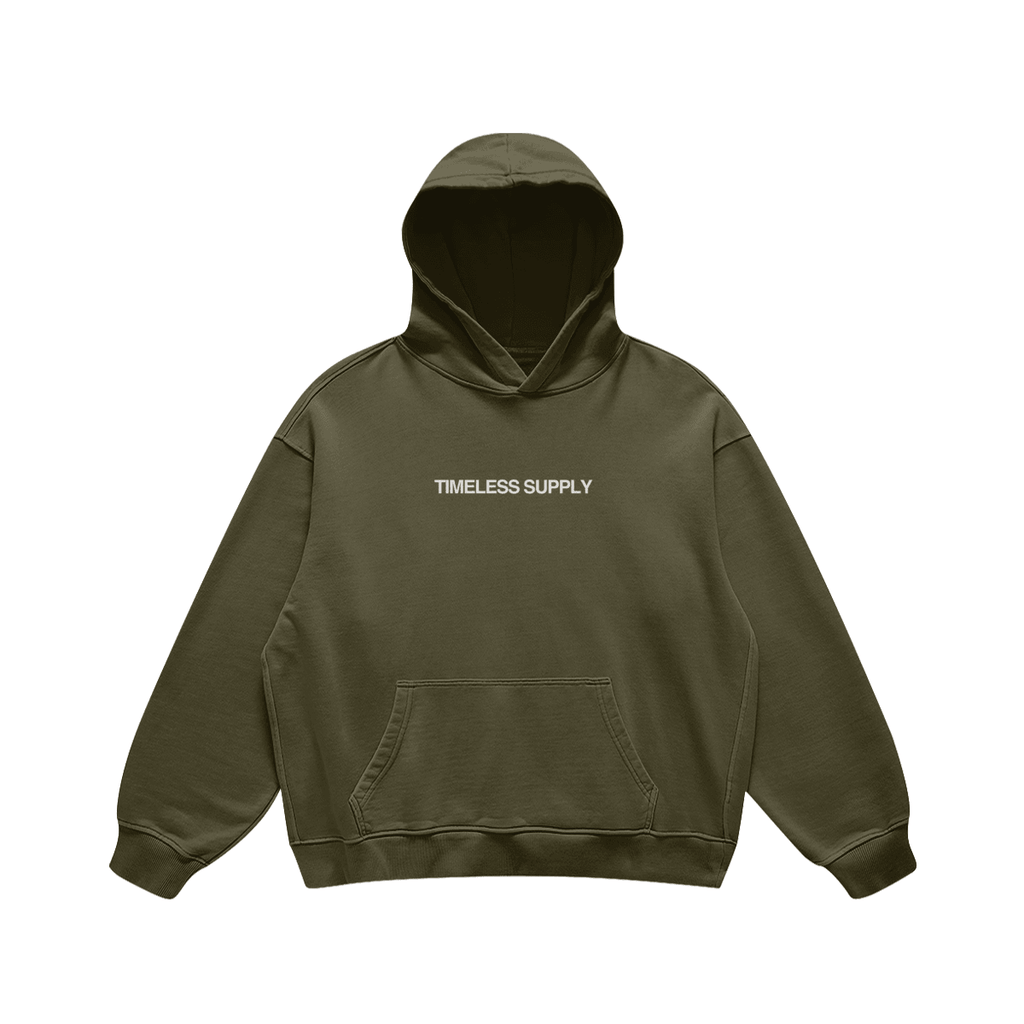 Timeless Supply Logo Hoodie Green Front