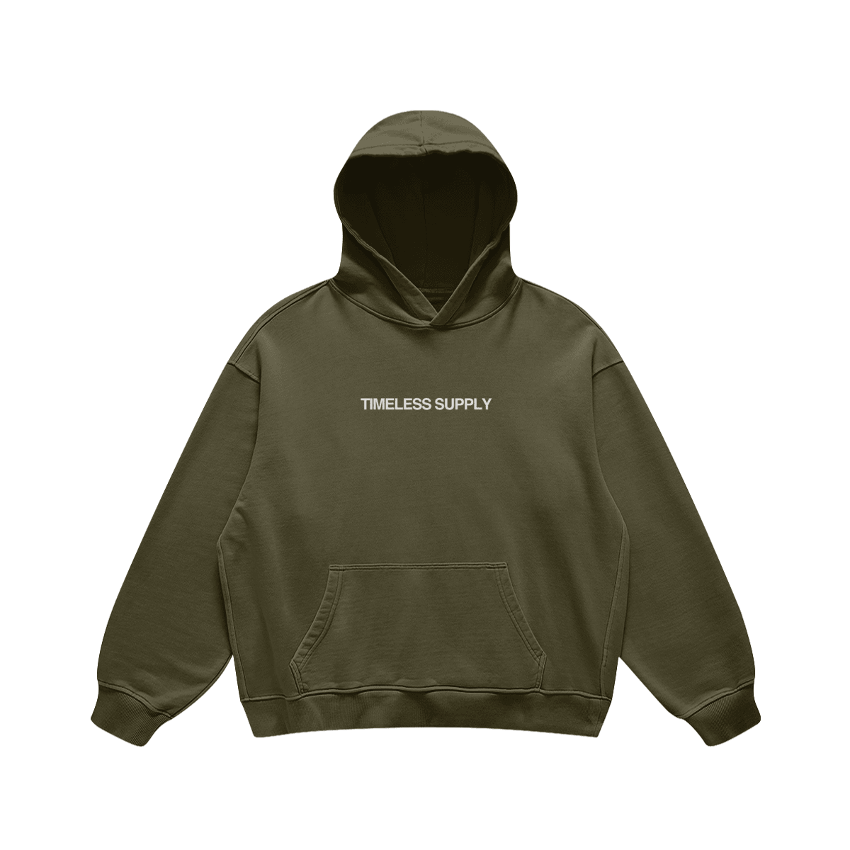 Timeless Supply Logo Hoodie Green Front