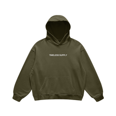 Timeless Supply Logo Hoodie Green Front