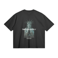 Lady Liberty Premium Oversized Graphic Tee