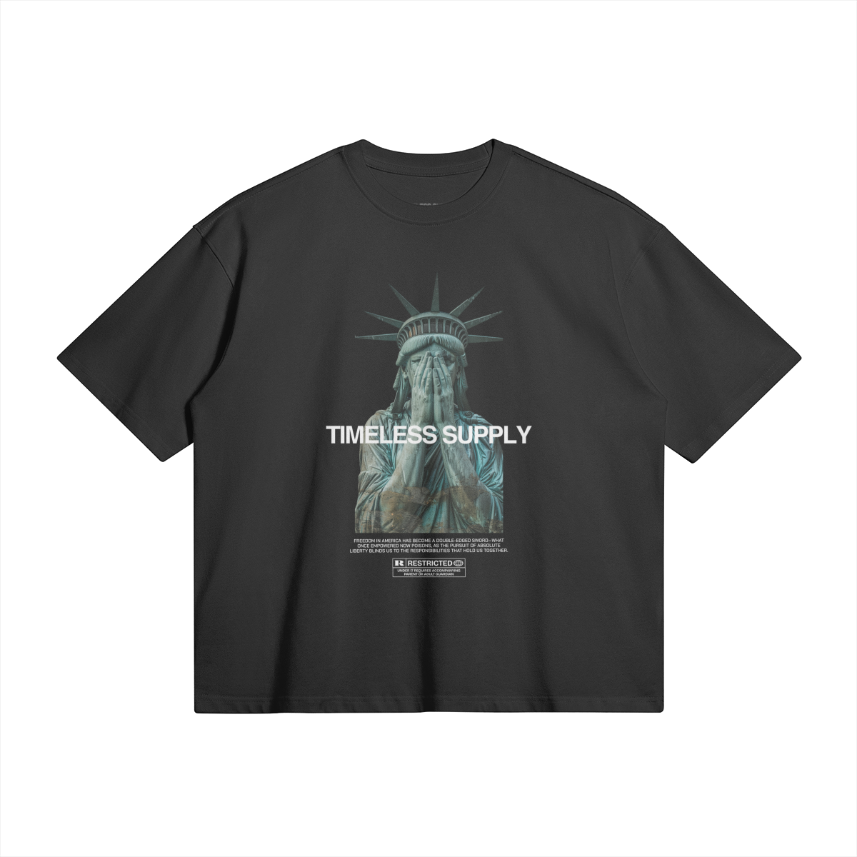 Lady Liberty Premium Oversized Tee