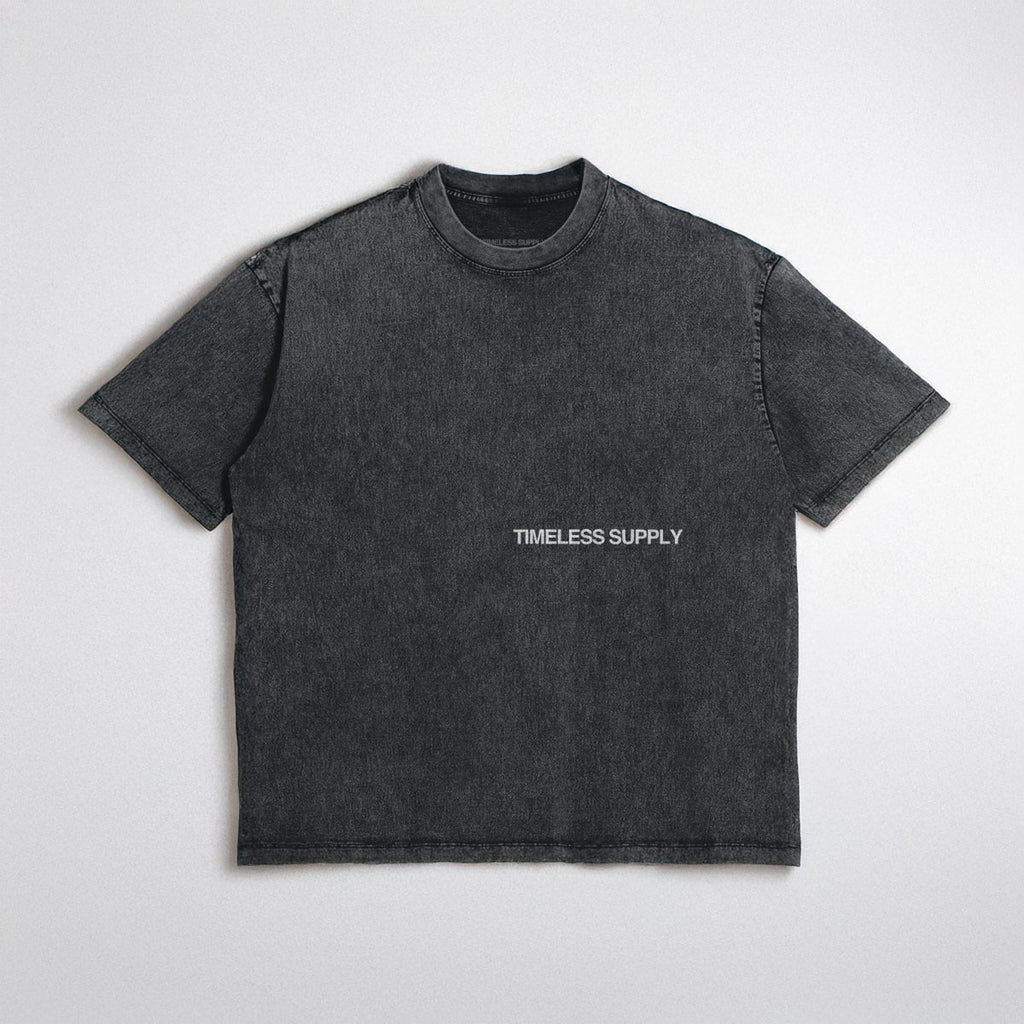 Stone Wash Oversized Logo Tee